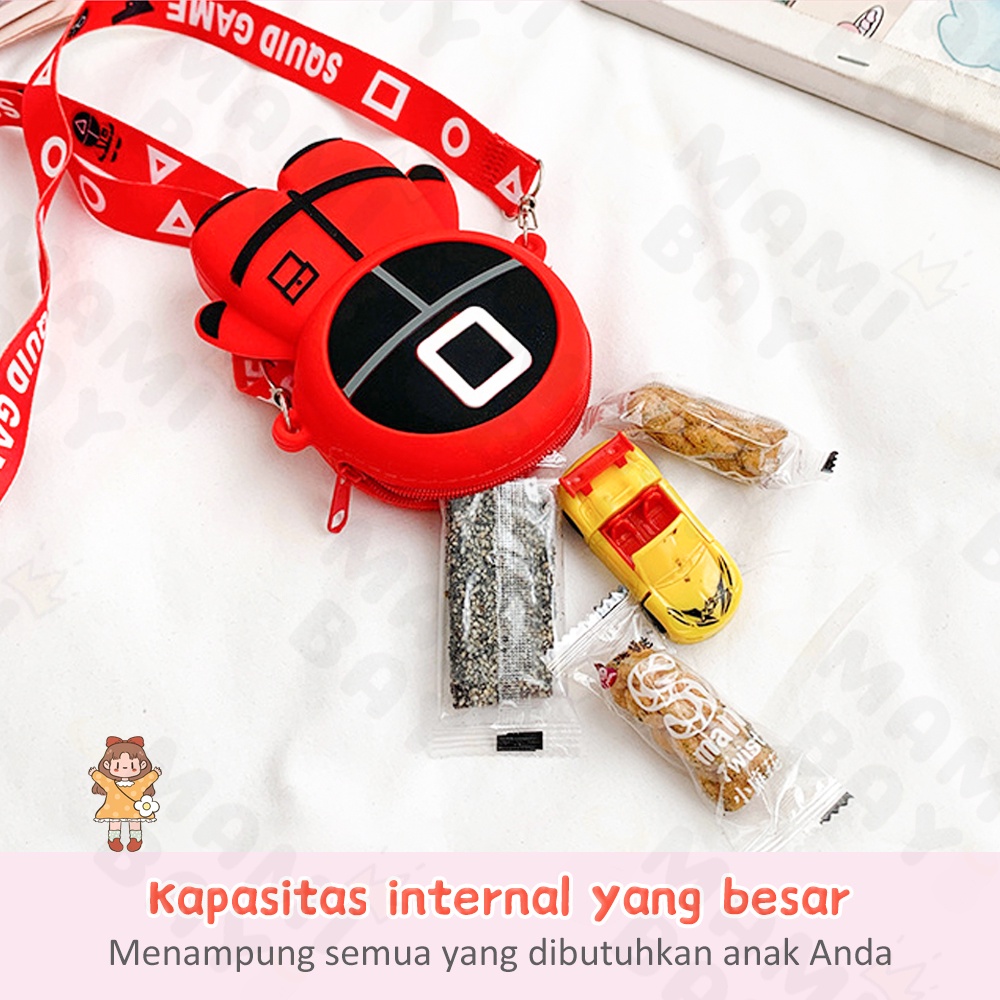 Mamibayi sling bag anak lucu dompet anak bayi perempuan dan laki laki import korea