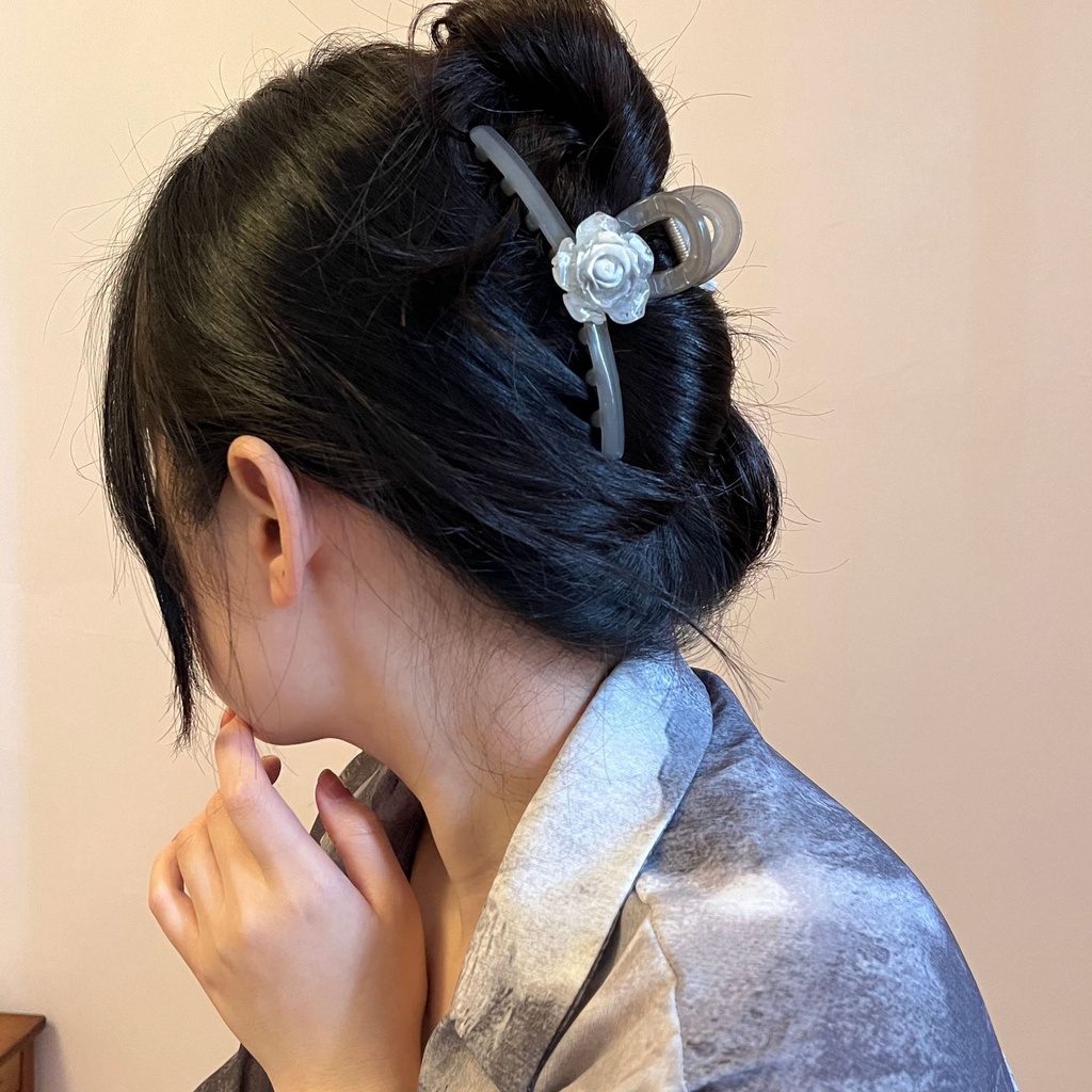 Simplicity wild Camelia, Ambil Bagian Belakang Kepala Dan hair clip