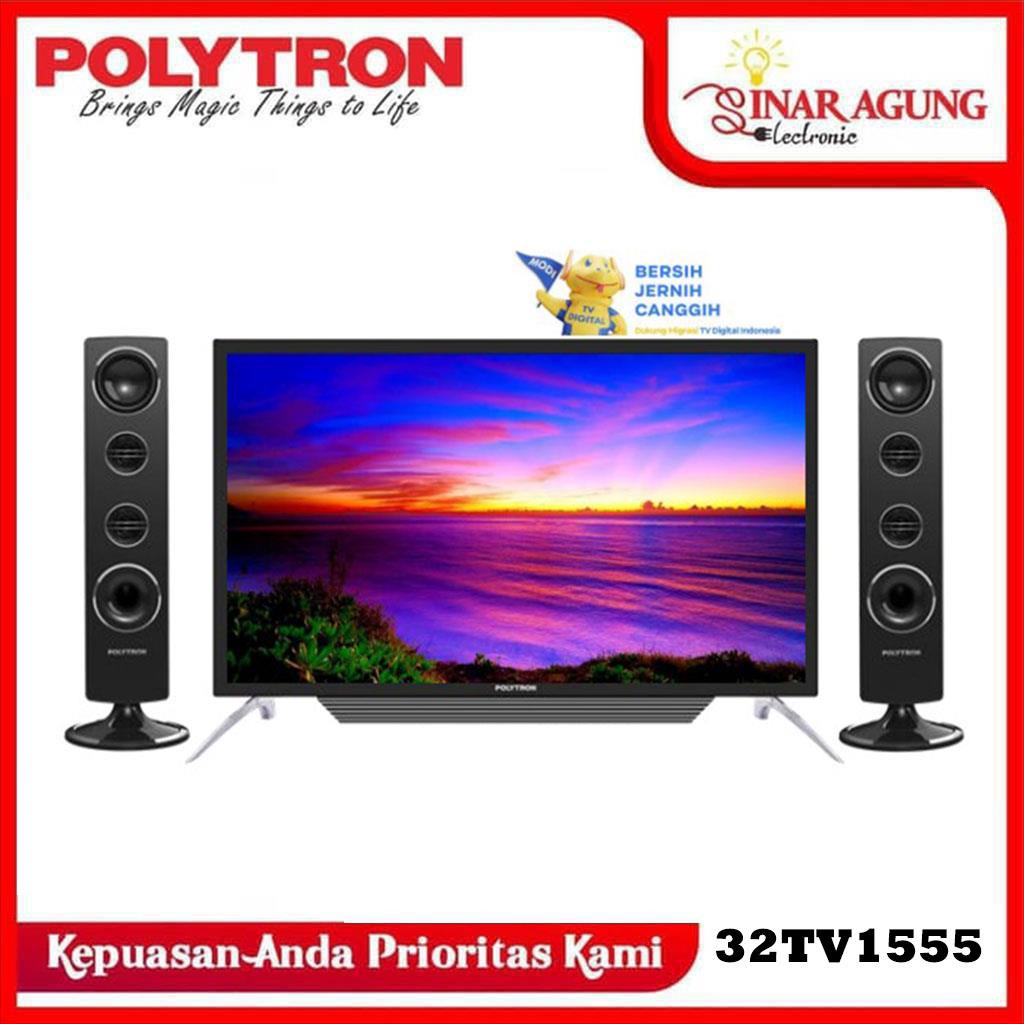 POLYTRON LED TV 32TV1555 / 32TV1755 32 INCH – CINEMAX DIGITAL 100% ORI 32TV1555