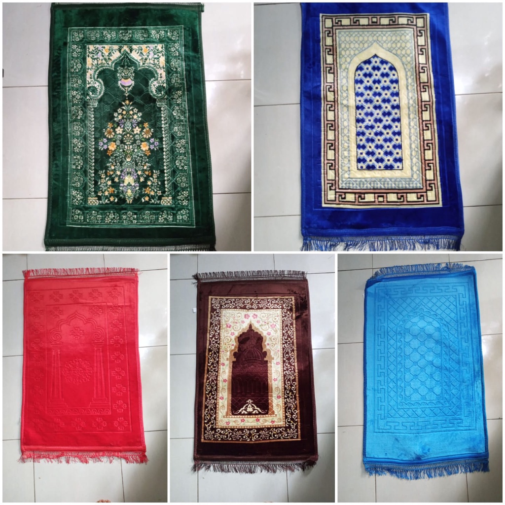 sajadah tebal dan bayak motif