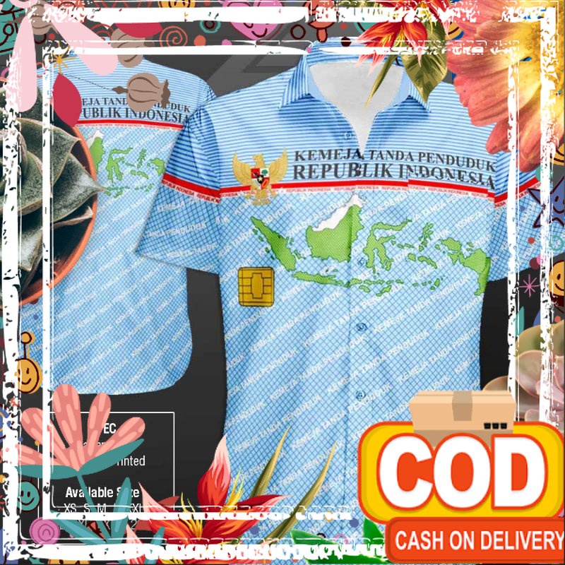 KEMEJA UNIK MOTIF KTP, SEMEN, PECEL LELE, AYAM, BAYI. Unik dan Beda, cocok untuk kerja dan hadiah/ t