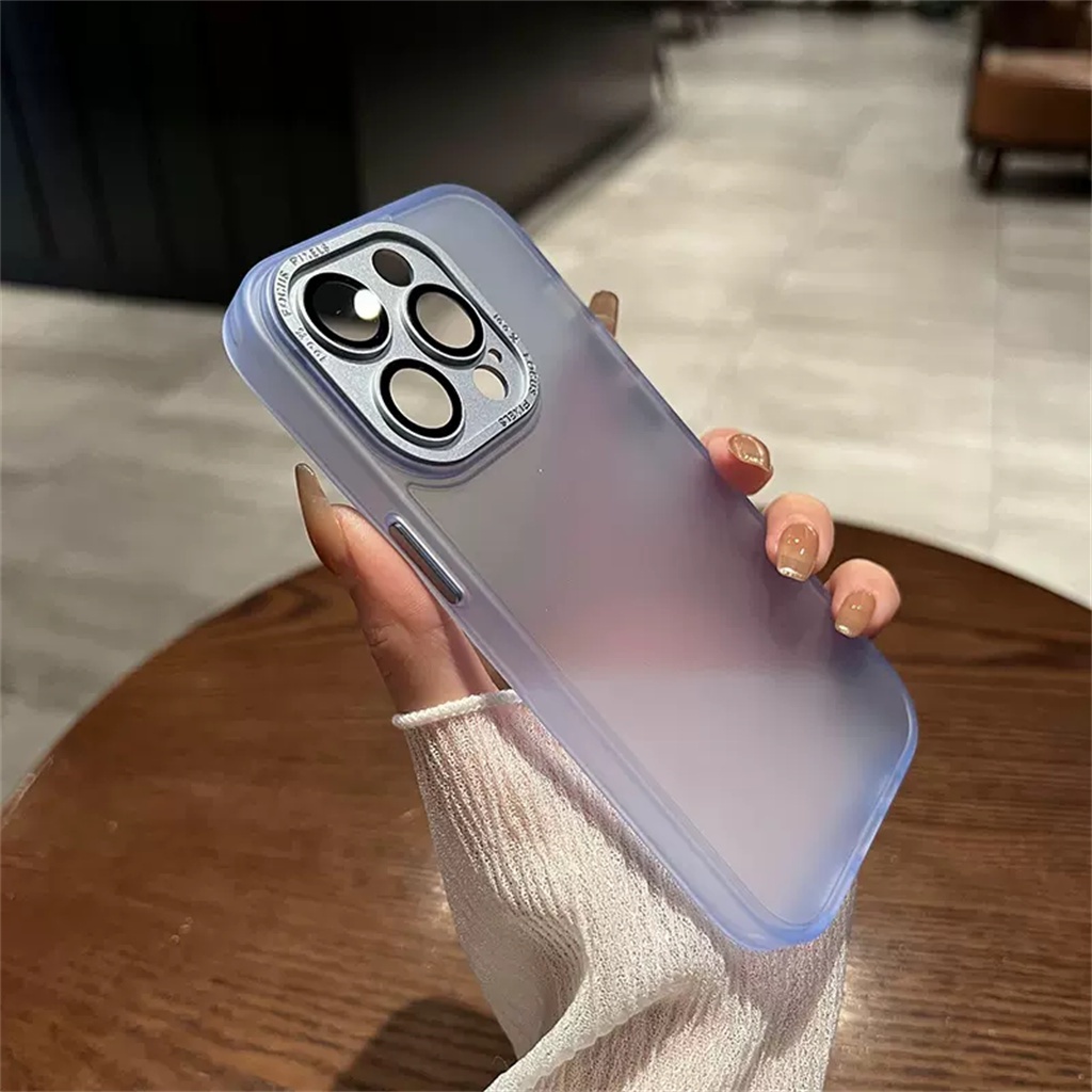 Luxury shockproof case iPhone 14 Pro Max Kamera Perlindungan Lensa case iPhone 11 Pro Max12 13 Pro Max Tertutup Penuh Tembus Pandang Kulit Merasa Perlindungan premium case