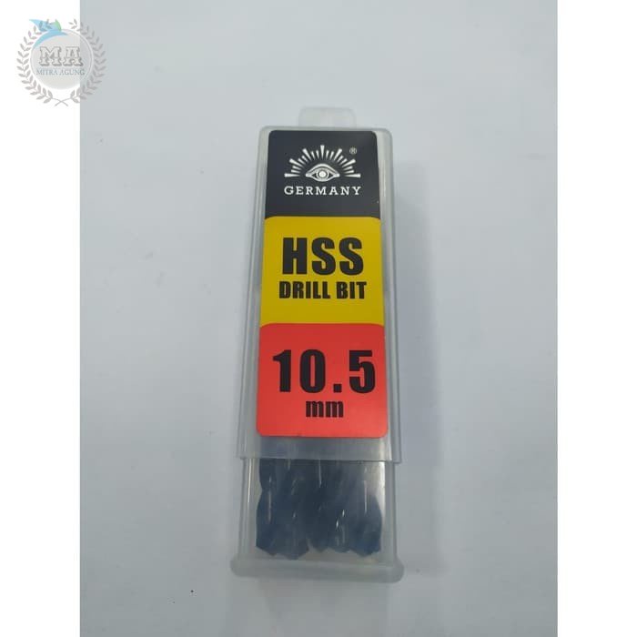 Mata Bor Besi HSS 10.5 mm Mrek Cap TJAP MATA Berkualitas⠀