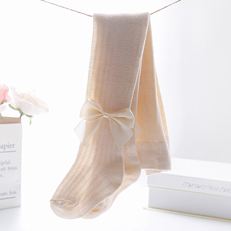 (LGZ PITA) Pantyhose anak perempuan dan kaus kaki stocking katun ikatan simpul jala tipis import