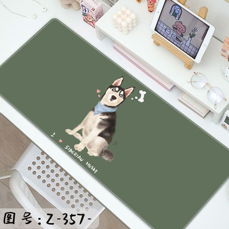 Alas Mouse Kartun Anjing Lucu Alas Meja Khusus Laptop Komputer Besar, Alas Meja Kantor Kreatif