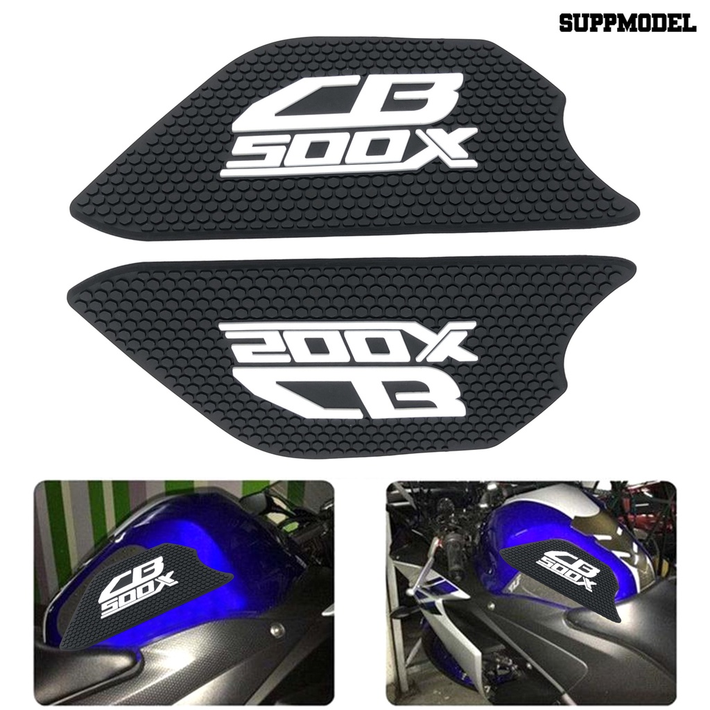 [SM Auto] 2Pcs Instalasi Cepat Ketangguhan Tinggi Tangki Bensin Stiker Karet Anti Gores Motor Modifikasi Tangki Gas Anti-Selip Stiker Untuk HONDA CB500X