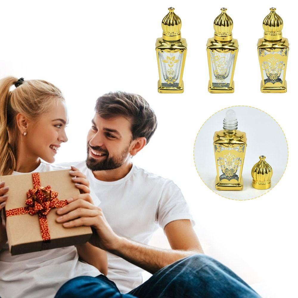 POPULAR Populer 2Pcs Botol Rol Isi Ulang Gold 11ml Wadah Kosong