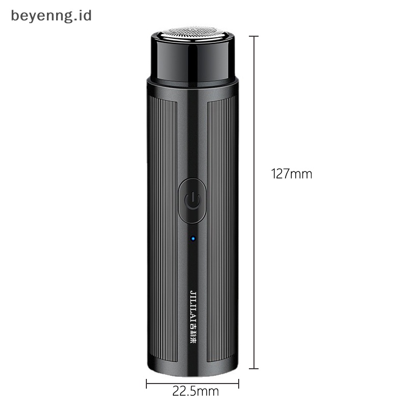 Beyen Alat Cukur Elektrik Mini USB Razor Portable Rotary Cutter Kepala Jenggot Stubble Trimmer ID