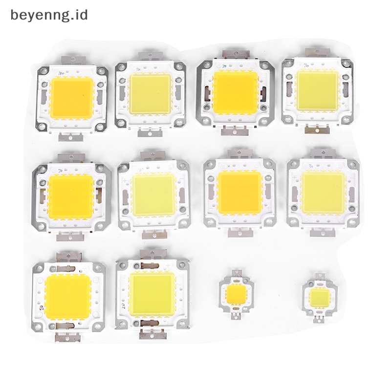 Beyen 1pc Lampu led cob dc Bohlam led chip on board 10W 20W 30W 50W 70W 100W 2warna ID