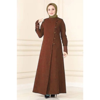 Abaya AINILUX Elegan Arab Saudi Baju Umroh Wanita By Humasyari / Abaya Luxury Abaya Gamis Navy Hitam