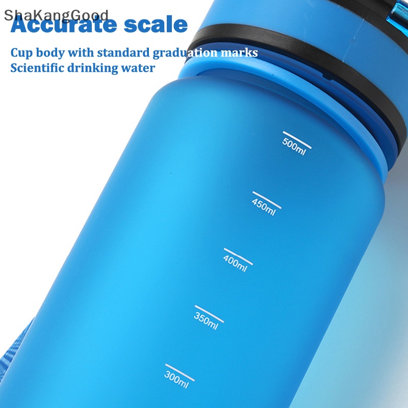 Botol Air Olahraga Selip New 1000ml BPA Free Portable Anti Bocor Shaker bottle Plastic Drinkware Protein Shaker SKK