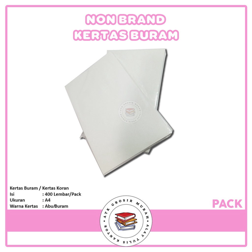 

AGM - Kertas Buram A4 & F4 - Pack