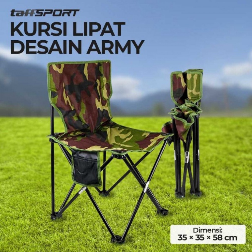 Kursi Lipat Memancing Pancing Outdoor Traveling Portable Fishing Chair