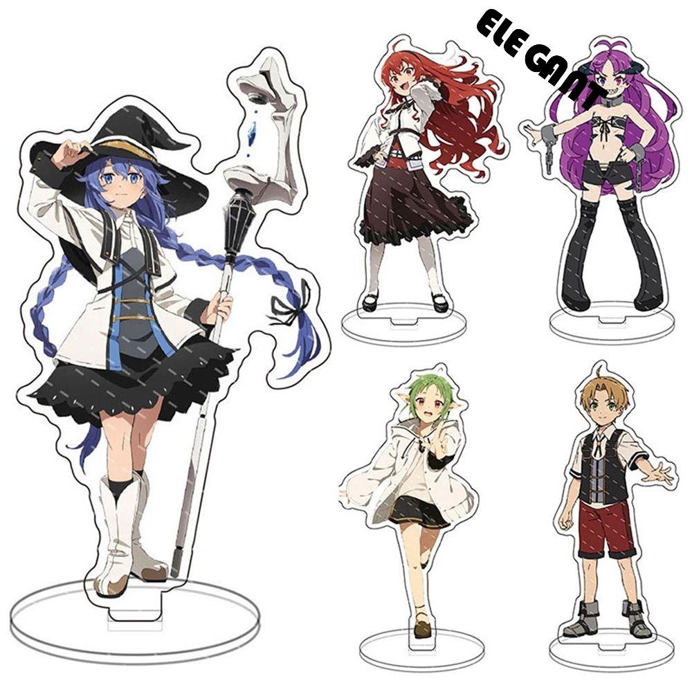 [Elegan] Stand Figure Anime Kawaii Hadiah Anak Desk Decor Karakter Anime Transparan Karakter Manga Plat Akrilik