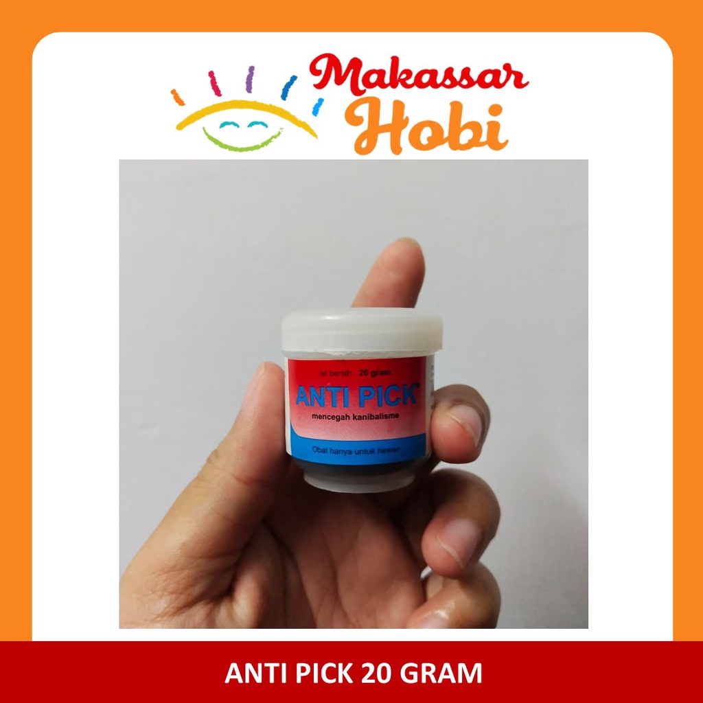 Anti Pick 20 gr Obat Anti Kanibal Luka Patok Salep Ayam Unggas Burung