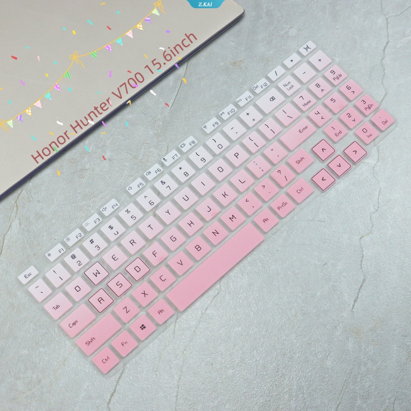 1pc Komputer Nyaman Lembut Penutup Keyboard Film Pelindung Silikon Untuk Model Honor Hunter Game V700 15.6inch Hunter Light Chase FR Film Keyboard Tahan Debu [ZK]