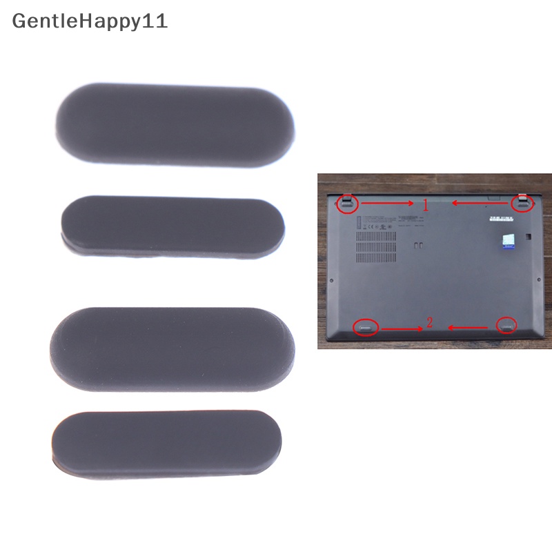 Gentlehappy 4pcs Pad Karet Laptop Untuk Lenovo Thinkpad X1 Carbon 5th 6th X1C2017 2018 id