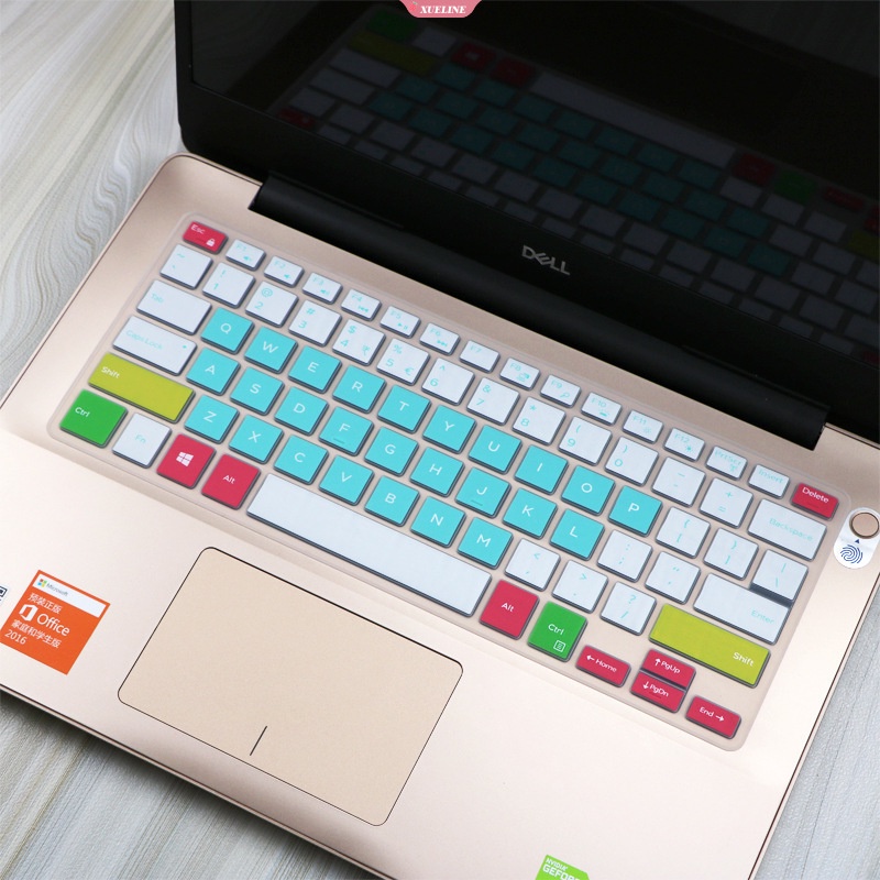 14inci Lintang Dell 3490 I5-8250U Penutup Keyboard Pelindung Keyboard Stiker Multicolor Silikon Lembut Tahan Air Film Pelindung Untuk Komputer [ZXL]