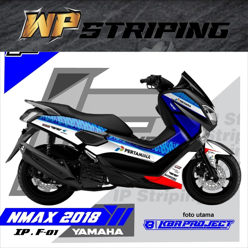 (COD) STRIPING NMAX 2018 / STRIPING NMAX 2018 ALL DESIGN IP.STRIPING TERBARU REAL PICT KODE.F-01