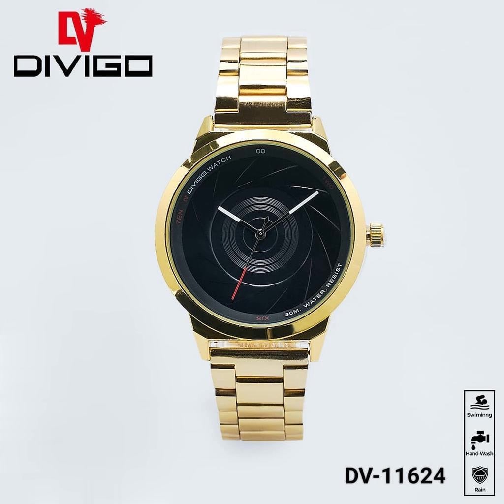 Jam tangan Pria DIVIGO Original DV-11624 Staintless Steel Water Proof