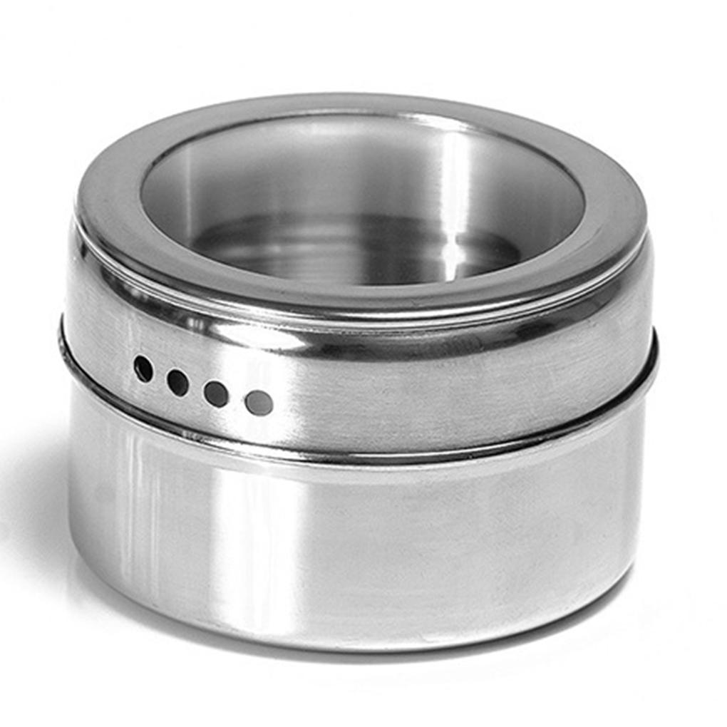 Seasoning Pot Stainless Wadah Penyimpanan Bumbu Set Seasoning Shaker Botol Perlengkapan Dapur
