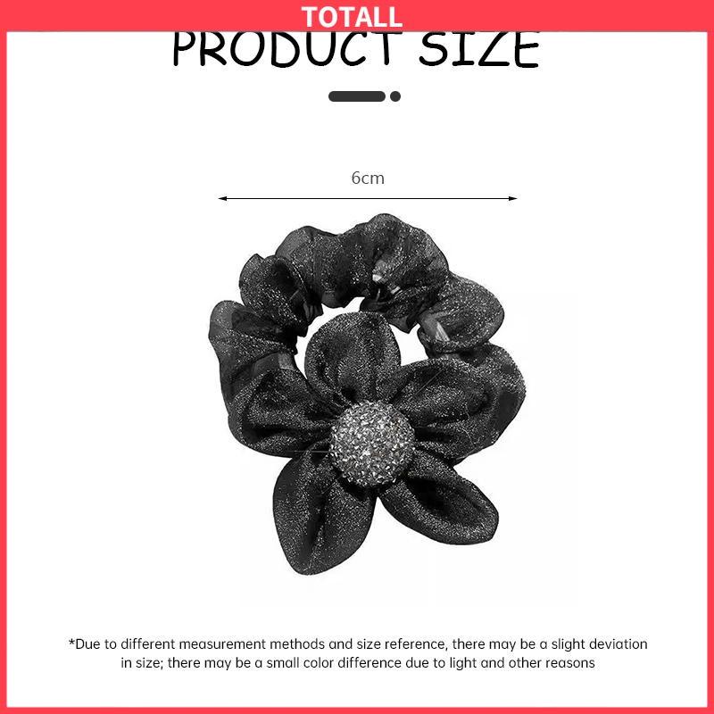 COD Ikat Rambut Scrunchie Korea Perempuan Model Bunga Daisy Aksesoris Wanita-Totall