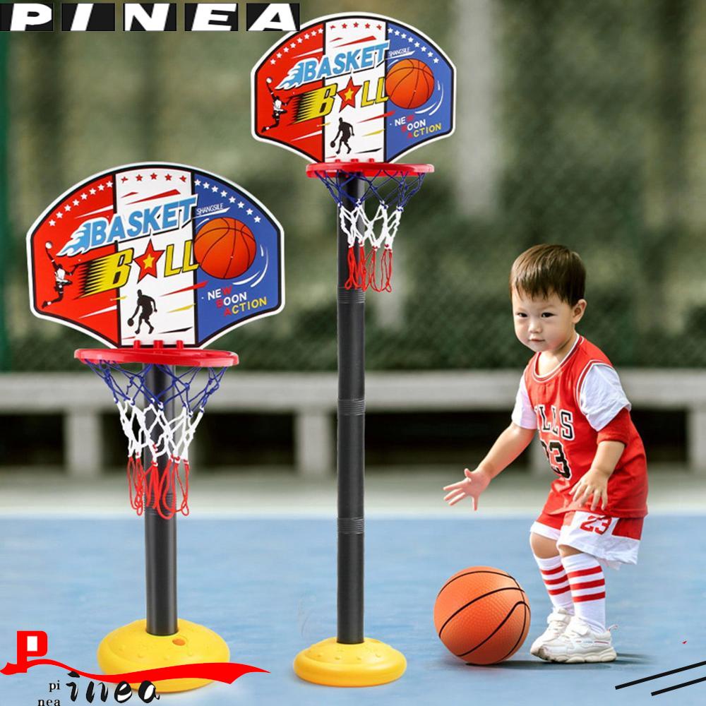 Set Bermain Basket Nanas Mini Mainan Permainan Halaman Indoor Olahraga Luar Ruangan Adjustable Stand