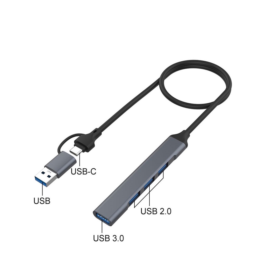 Usb3.0hub Laptop 7-port HUB Expansion Stand TypeC 7-in-1 Dudukan Ekspanding Multifungsi