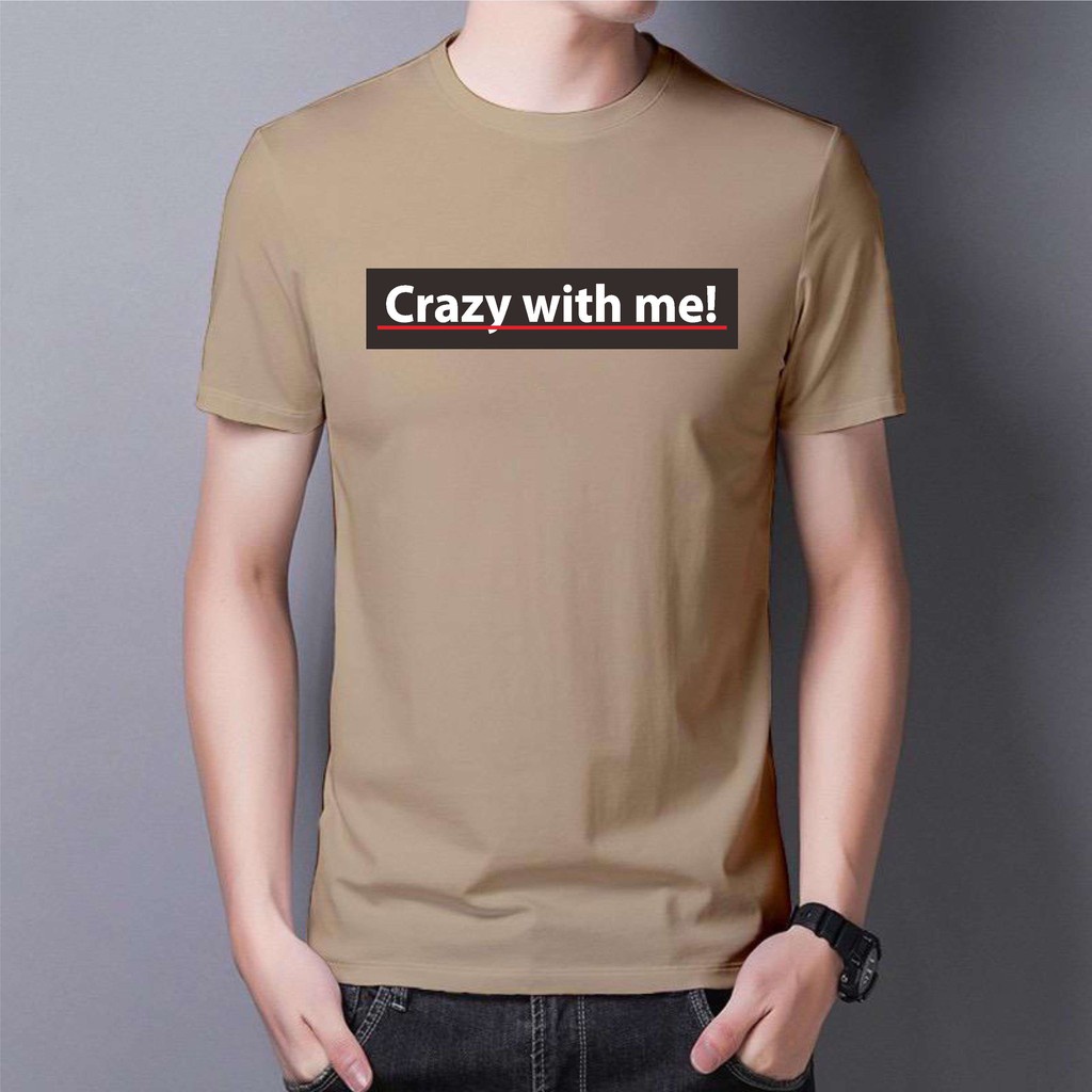 Bayar Di tempat/ BS/COD/BAJU KAOS TANGAN PENDEK WITH ME PRIA REALPICTURE