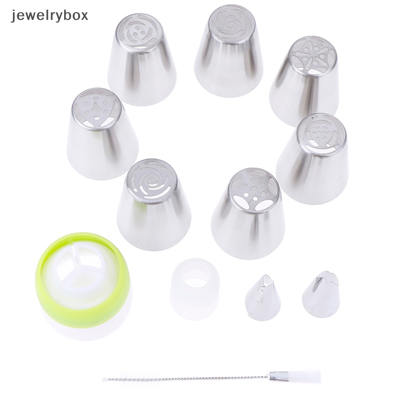 [jewelrybox] 7pcs Bunga Rusia Icing Piping Nozel Pastry Tips Kue Decorag Alat Baking  Butik