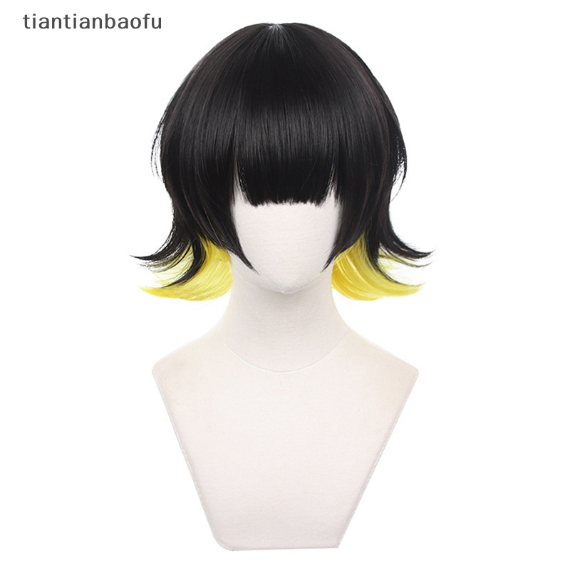[tiantianbaofu] Anime Blue Lock Bachira Meguru Cosplay Wig Pria Tahan Panas Wig Karnaval Alat Peraga Butik