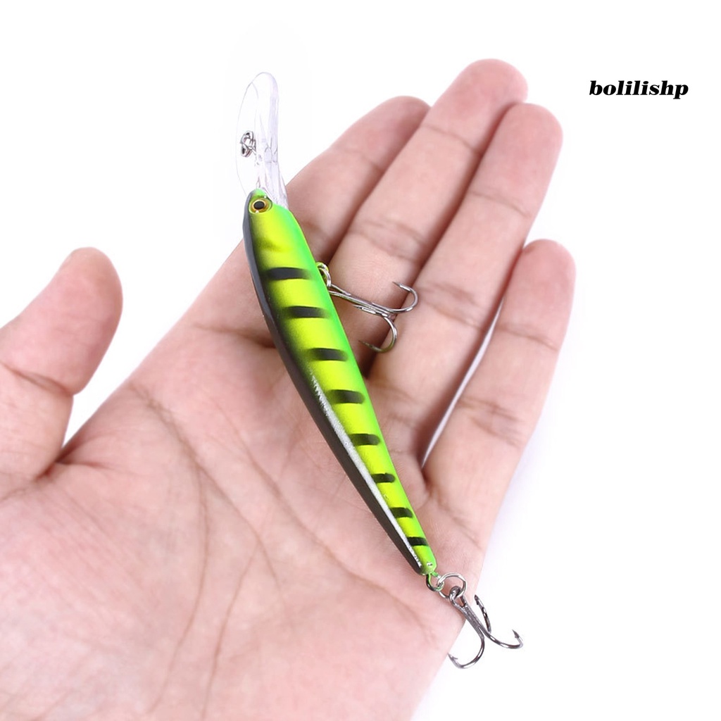 Bo-12.5cm/11g Umpan Umpan 3D Simulasi Fisheye Treble Hook Simulasi Menggoda Angling Tenggelam Lambat Ikan Kecil Lure Memancing Luar Ruangan