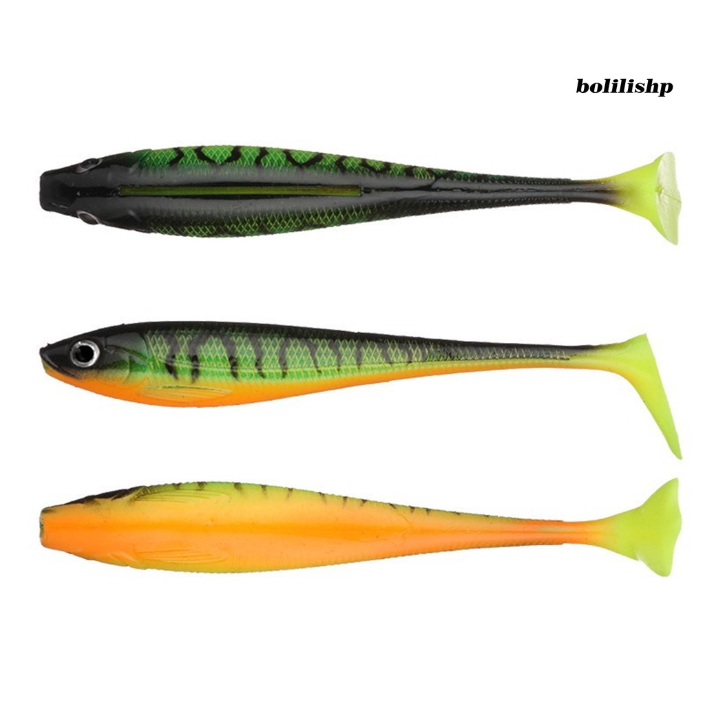 Bo-5pc 9cm Umpan Umpan 3D Fisheye Simulasi Desain Realistis Menggoda Angling Umpan Jalan Plastik T-tail Soft Lure Outdoor Fishing