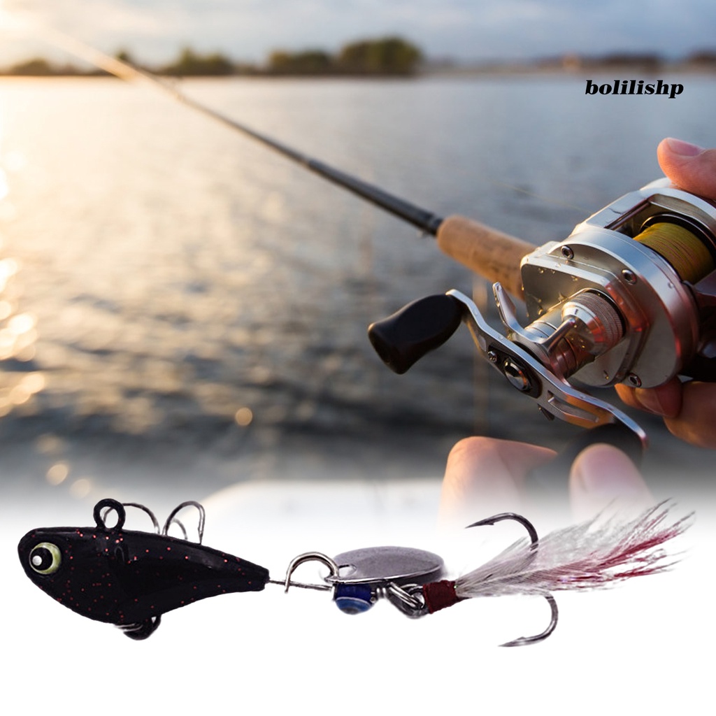 Bo-14g Umpan Pancing Simulasi Fisheyes Hidup Kait Tajam Warna Terang Dapat Digunakan Kembali Menangkap Ikan Universal Spinnerbait VIB Bass Memancing Buatan Umpan Peralatan Memancing