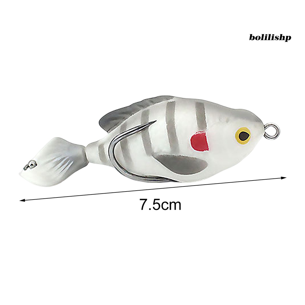 Bo-7.5cm/8.6g Umpan Pancing Non-Cacat 3D Desain Simulasi Fisheye Tahan Aus Kerajinan Halus Aksesoris Ikan Kait Tajam Mini Bionic Engkol Umpan Untuk Outdoor