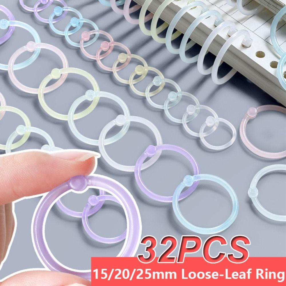 Ring Binder Nanas Sekolah&amp;Kantor Diy Multi-Fungsi15/20 /25mm Cincin Raja Cincin Lepas-Daun