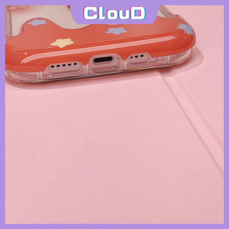 IPHONE Case Bening Ekspresi Lucu Kartun Lucu Kompatibel Untuk Iphone11 14 12 13 Pro Max 7Plus 8Plus XR X XS Max7 8 Plus SE 2020 INS Korea 3D Es Krim Silikon Lembut Pasangan Penutup Belakang