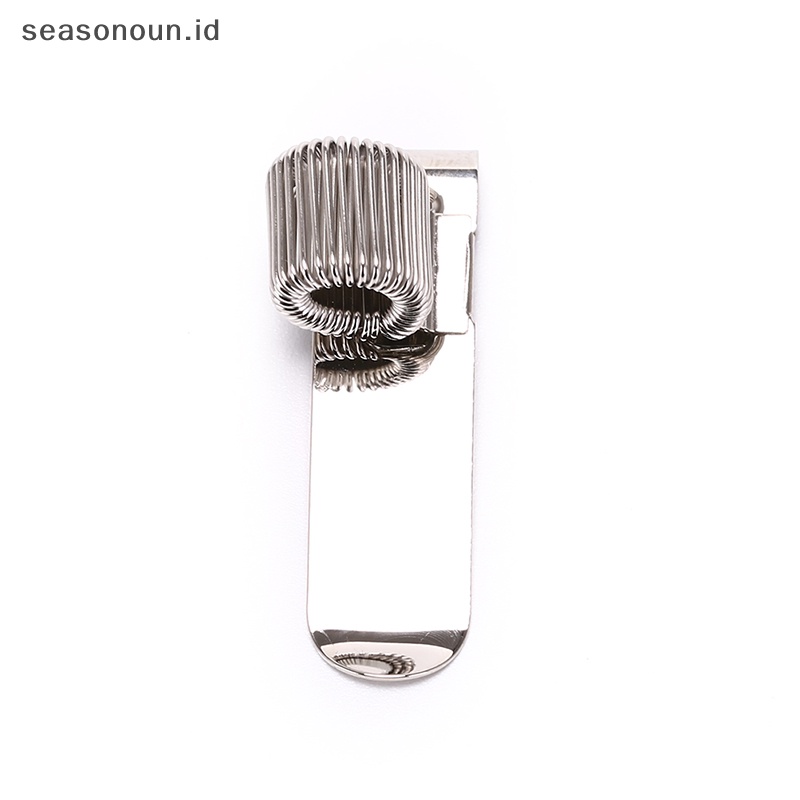 Seasonoun silver metal pen holder with pocket clip Tempat Pulpen Seragam Dokter Perawat.