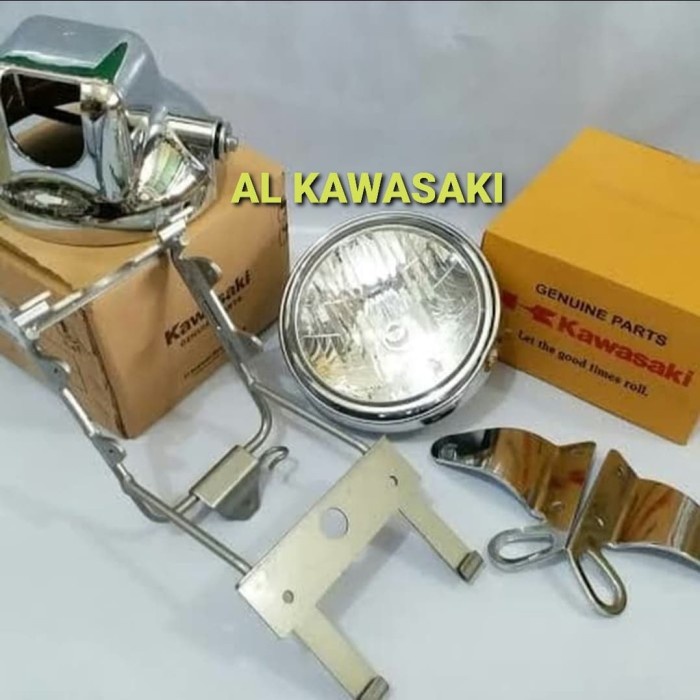 lampu bulat ninja ss reflektor bulat bulet ninja ss set original Kawasaki