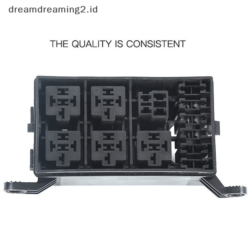 (drea) Mobil 12slot Relay Kotak 6tac/ATO 6loyang Bilah Standar Fuse Holder Block//