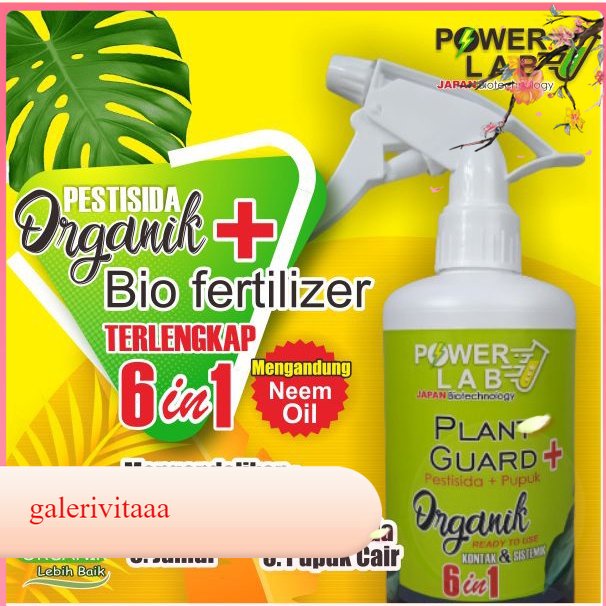 Powerlab Plant Guard Plus Pestisida Obat Pembasmi Hama Spray 6 In 1 Insektisida Fungisida Virusida B