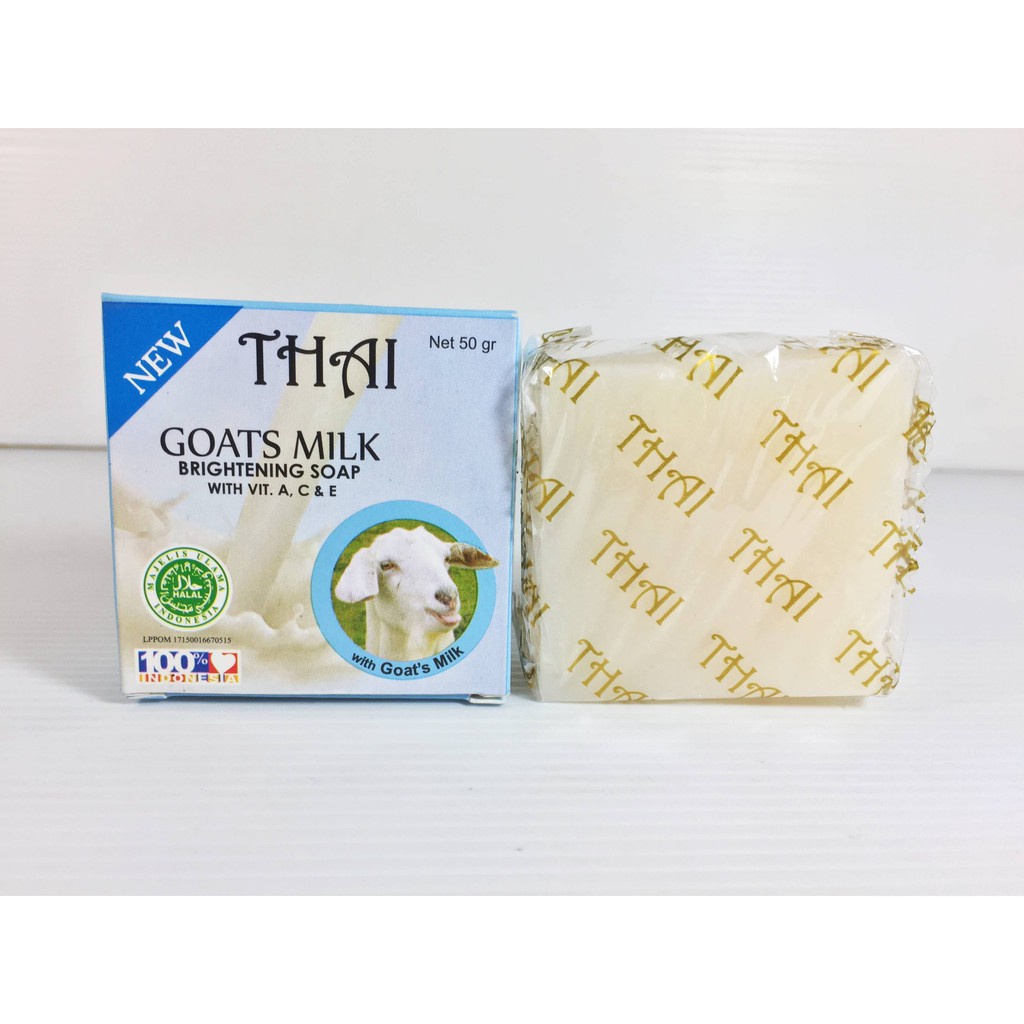 [50gr] Sabun THAI Goats Milk Soap 50 gr - Sabun Susu Kambing Original BPOM THAI GOAT COSMETIC