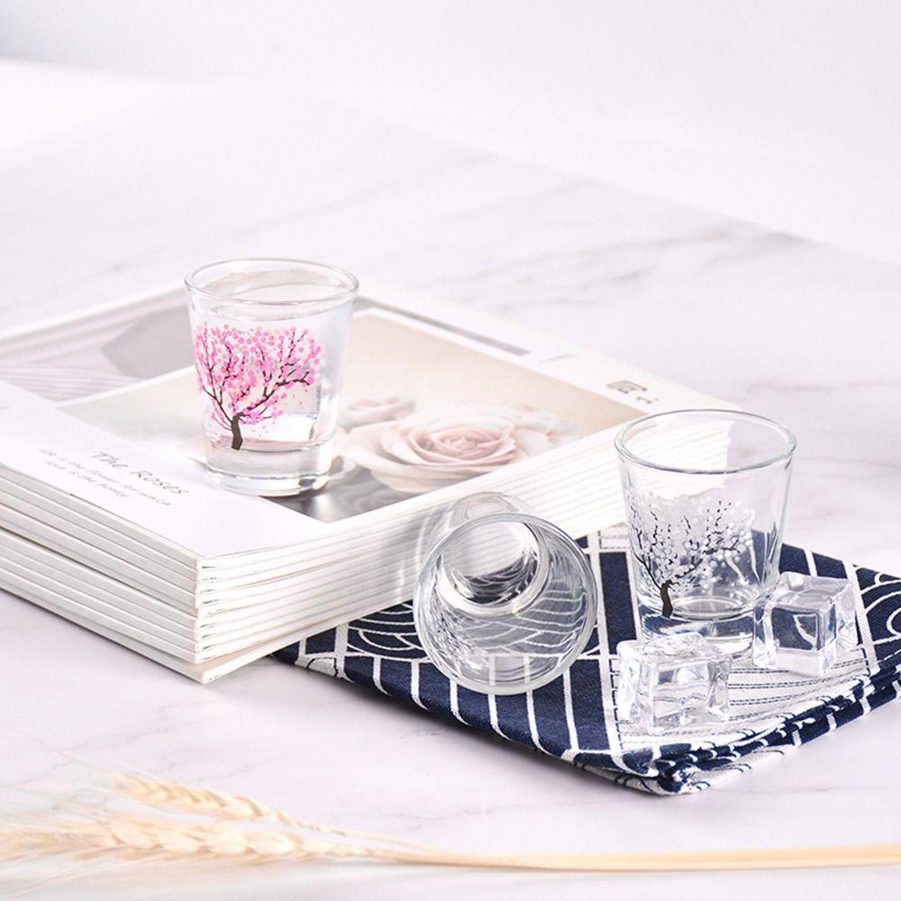 Lanfy Gelas Wine 2oz Gelas Berubah Warna Temperature Sensing Liquor Sakura Cup