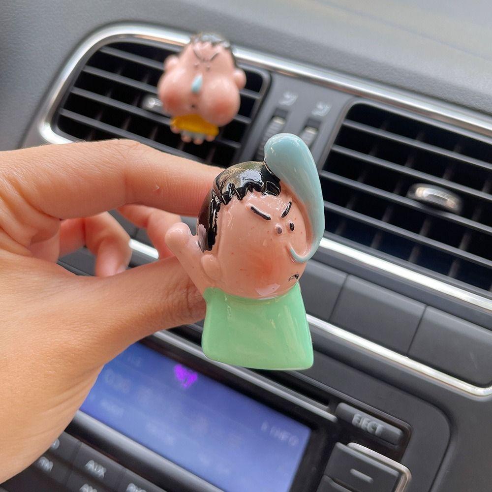 Lanfy Mobil Aromatherap Cilp Car-styling Anime Crayon Shin-chan Resin SpongeBob Ventilasi Udara Ornamen