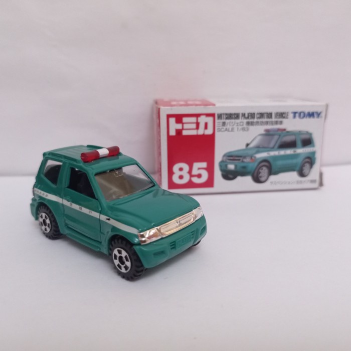 Tomica No 85 Mitsubishi Pajero Control vehicle diecast mobil polisi