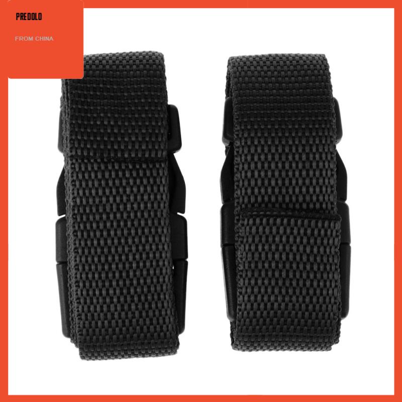 [Predolo] 1pasang Tali Webbing Trolley Golf 1m 25mm Dengan Gesper Quick Release Biru