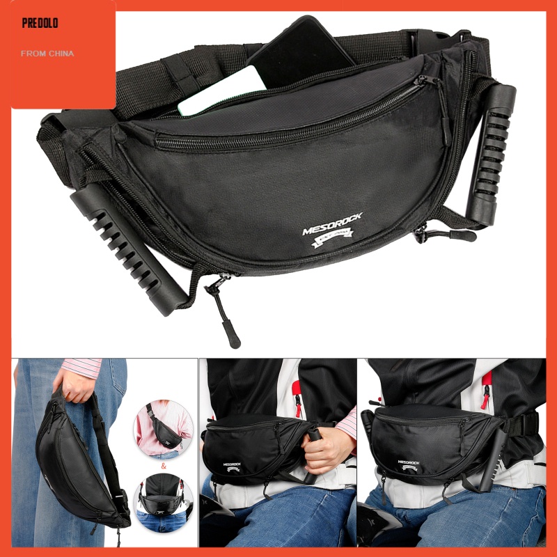 [Predolo] Tas Sabuk Pengaman Kursi Belakang Strap Adjustable Untuk Dewasa Sepeda Motor