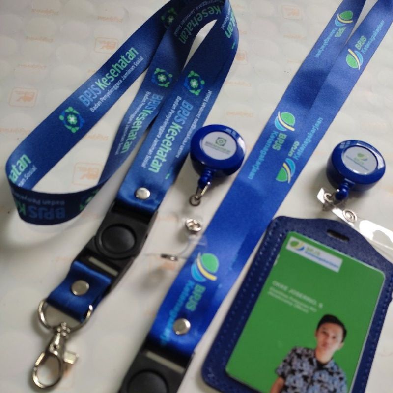 

Tali idcard BPJS kesehatan | Lanyard bpjs ketenagakerjaan Tali bjps printing satuan