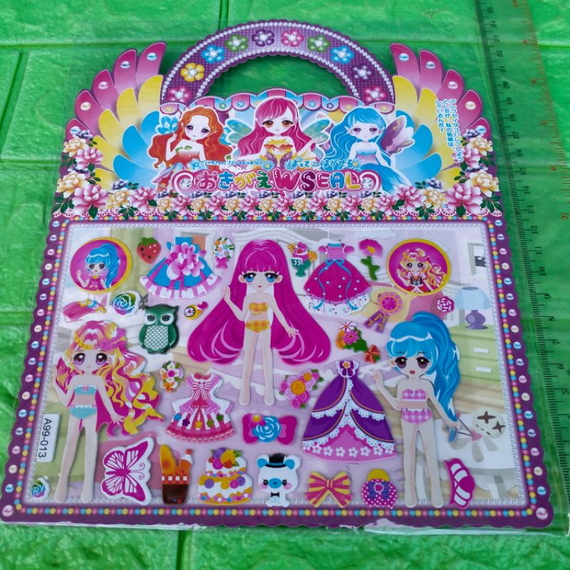 MAINAN STIKER BAJUAN TIMBUL ANAK  STICKER 3D BAJU BP EDUKATIF GROSIR