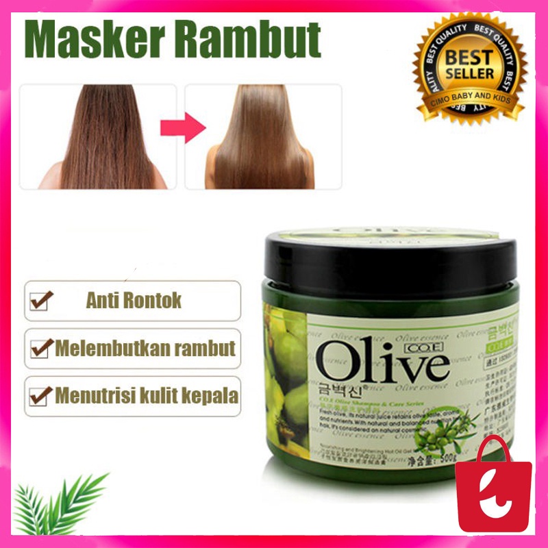 [100% Asli] Hair Mask Creambath Masker Rambut Murah ala Salon Ekstrak Minyak Zaitun 500gr